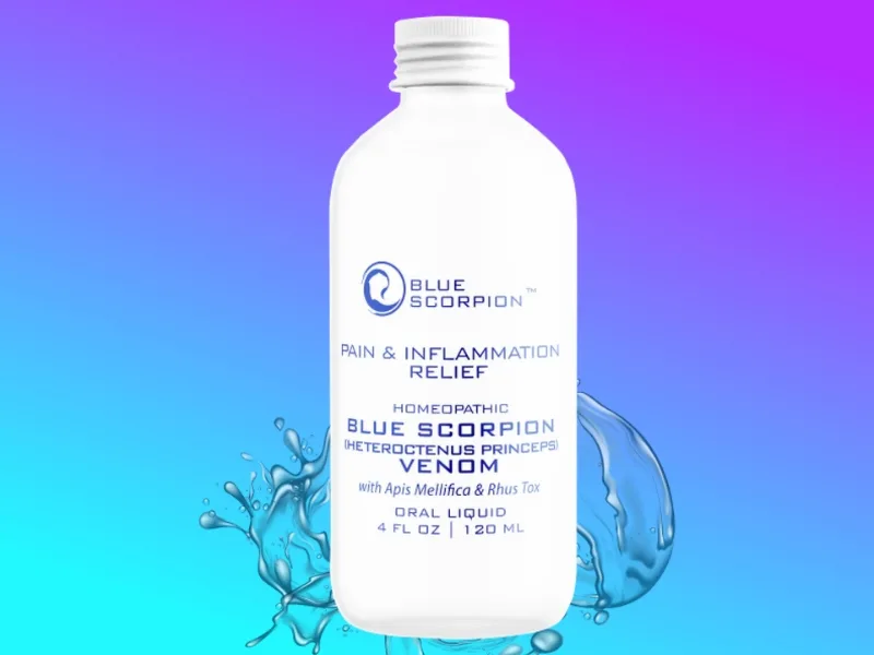 Blue Scorpion Under Review: Non-Toxic Homeopathic Oral Liquid Venom for Natural Pain & Inflammation Relief